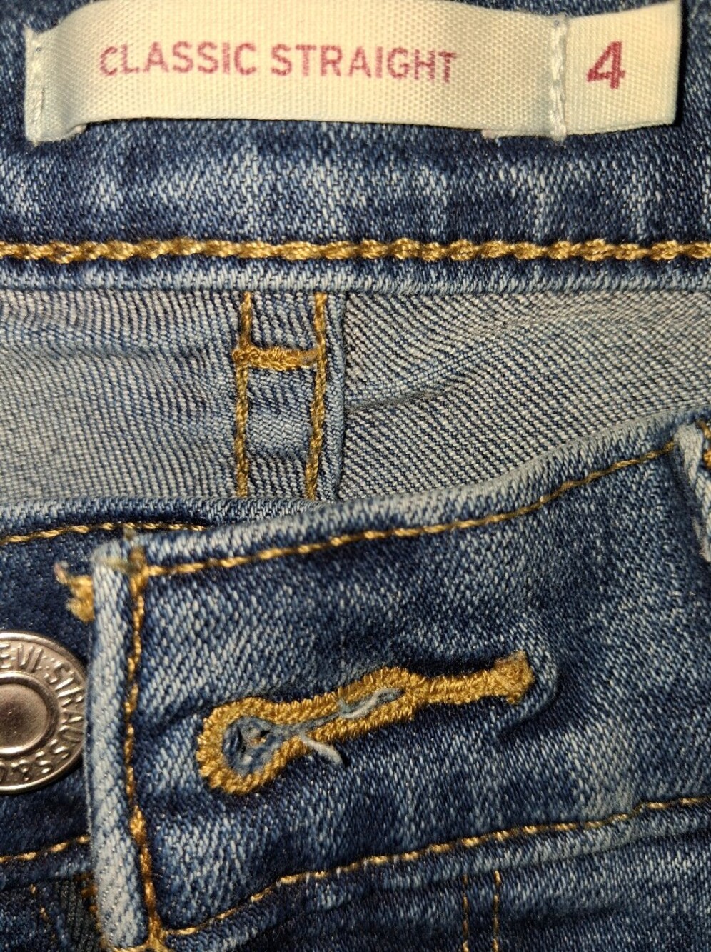 Levi's Classic Straight Blue Denim Jeans